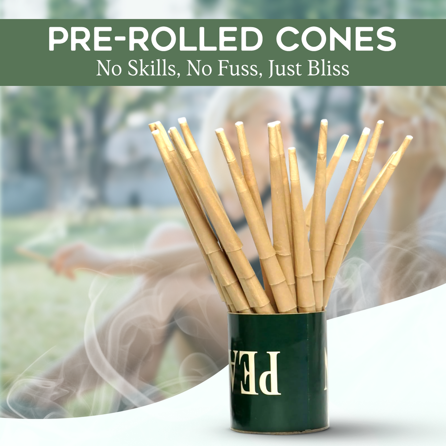 KAII Pre Rolled Cones - Easy-to-Use 109 mm King Size Cones with Tips, Pack of 98 - High-Quality Rolling Paper for Smooth, Even Burn - Ideal for Hassle-Free Herb Enjoyment