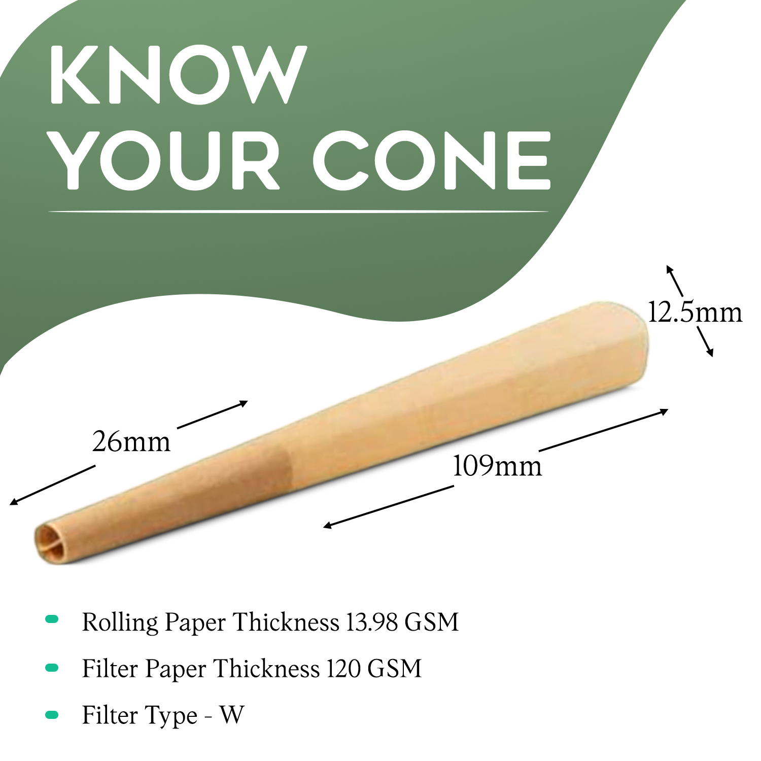 KAII Pre Rolled Cones - Easy-to-Use 109 mm King Size Cones with Tips, Pack of 98 - High-Quality Rolling Paper for Smooth, Even Burn - Ideal for Hassle-Free Herb Enjoyment