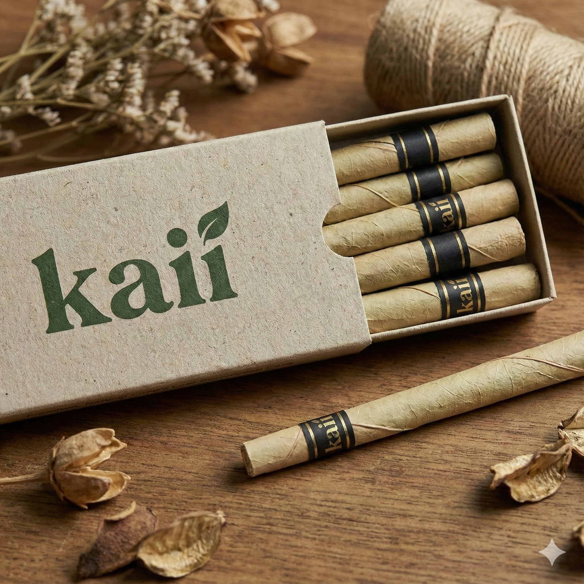 JungleRolls Natural Tendu Leaf Cones – King Size (20 Pack) | Organic Pre-Rolled Leaf Wraps with Corn Husk Filter | Slow Burning, Vegan, Unbleached & Tobacco-Free | Alternative to Palm Leaf Rolls